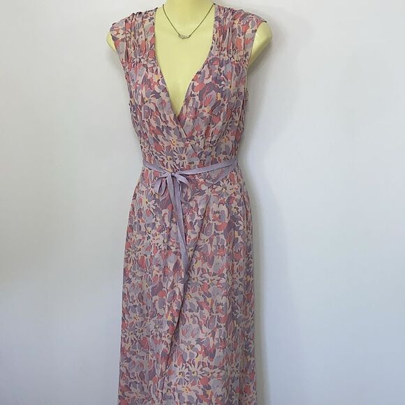 Reformation Dress “ Haven Floral “ Carole Print Maxi Wrap Tie Waist NWOT… - Picture 6 of 8